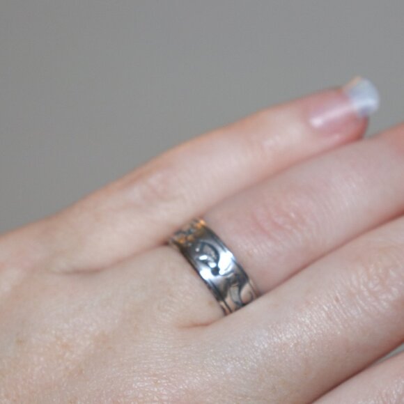 🎶 Sterling Silver Kokopelli Ring · Size 7 · Stamped 🎶 - Picture 2 of 6